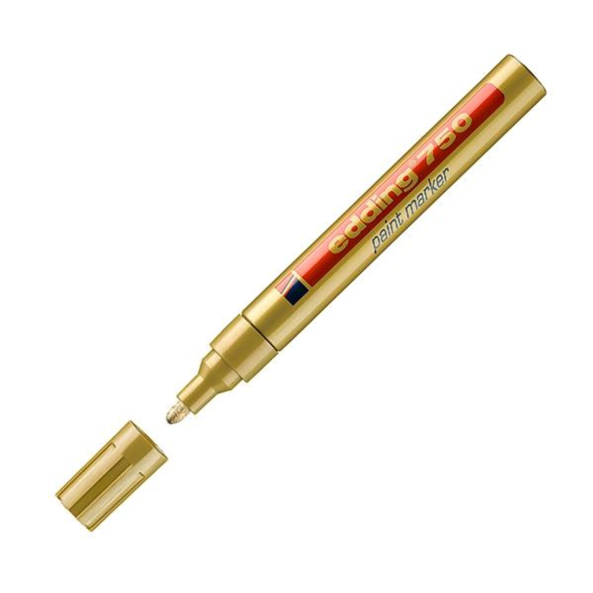 Rotulador Edding Marcador Permanente 750 Tinta Opaca Punta Conica Trazo 2-4mm Oro