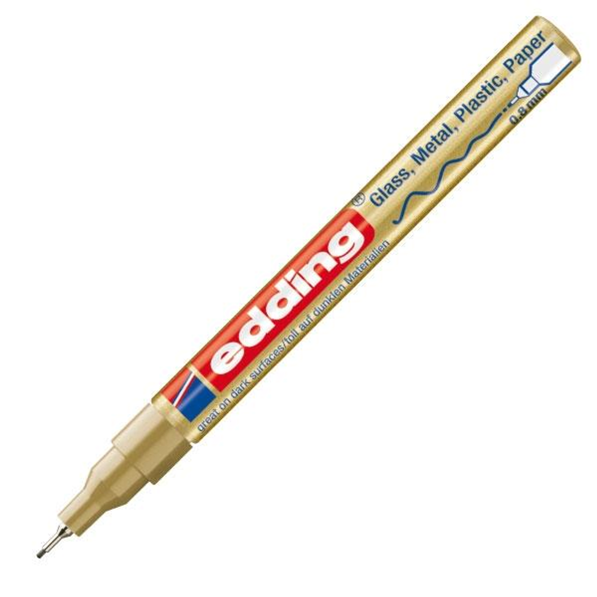 Rotulador Edding Marcador Permanente 780 Trazo 0,8mm Oro