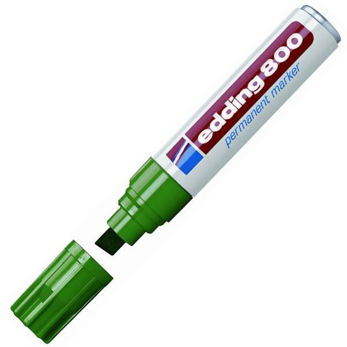 Rotulador Edding Marcador Permanente 800 Punta Biselada Trazo 4 -12mm Verde