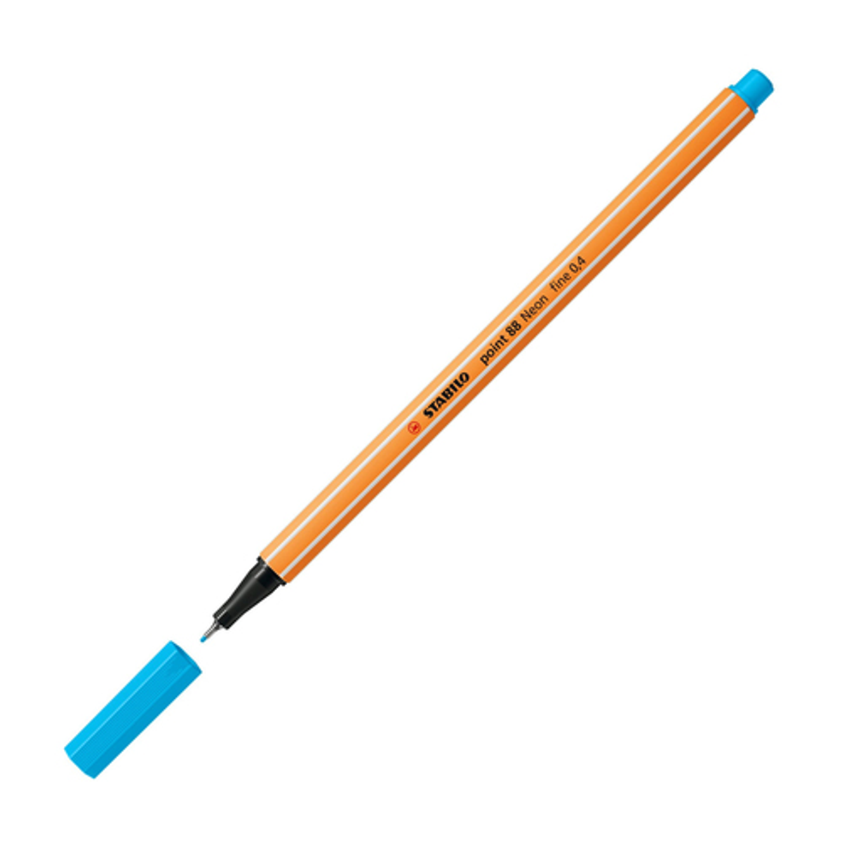 Rotulador Stabilo Point 88 Punta Fieltro Fina Trazo 0,4mm Azul Neon - vista 2