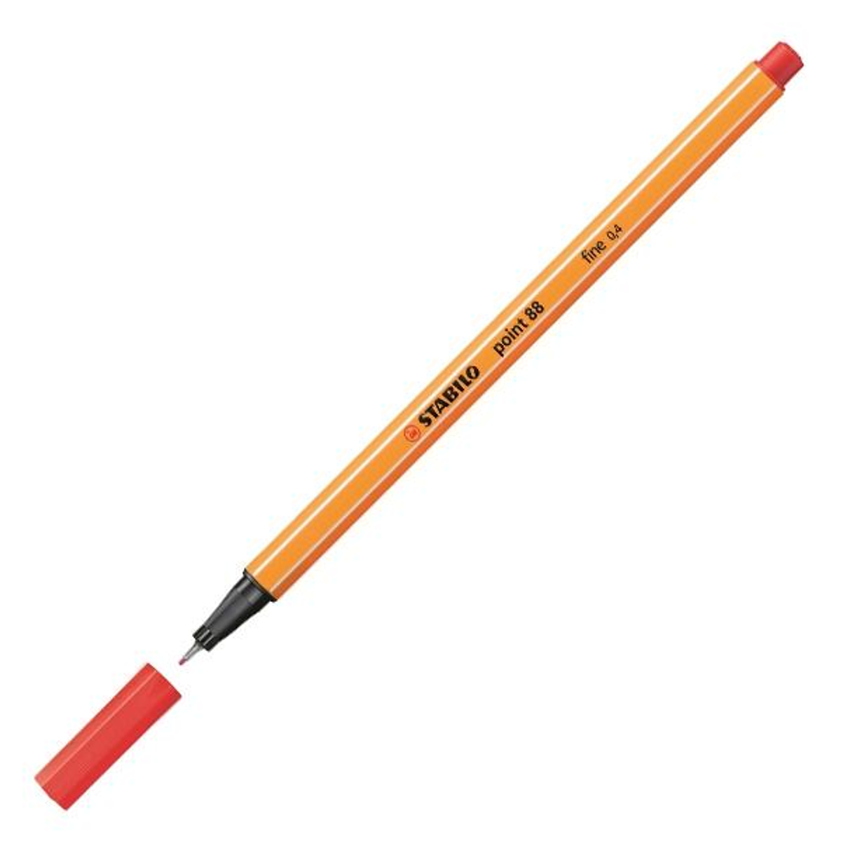 Rotulador Stabilo Point 88 Punta Fieltro Fina Trazo 0,4mm Rojo