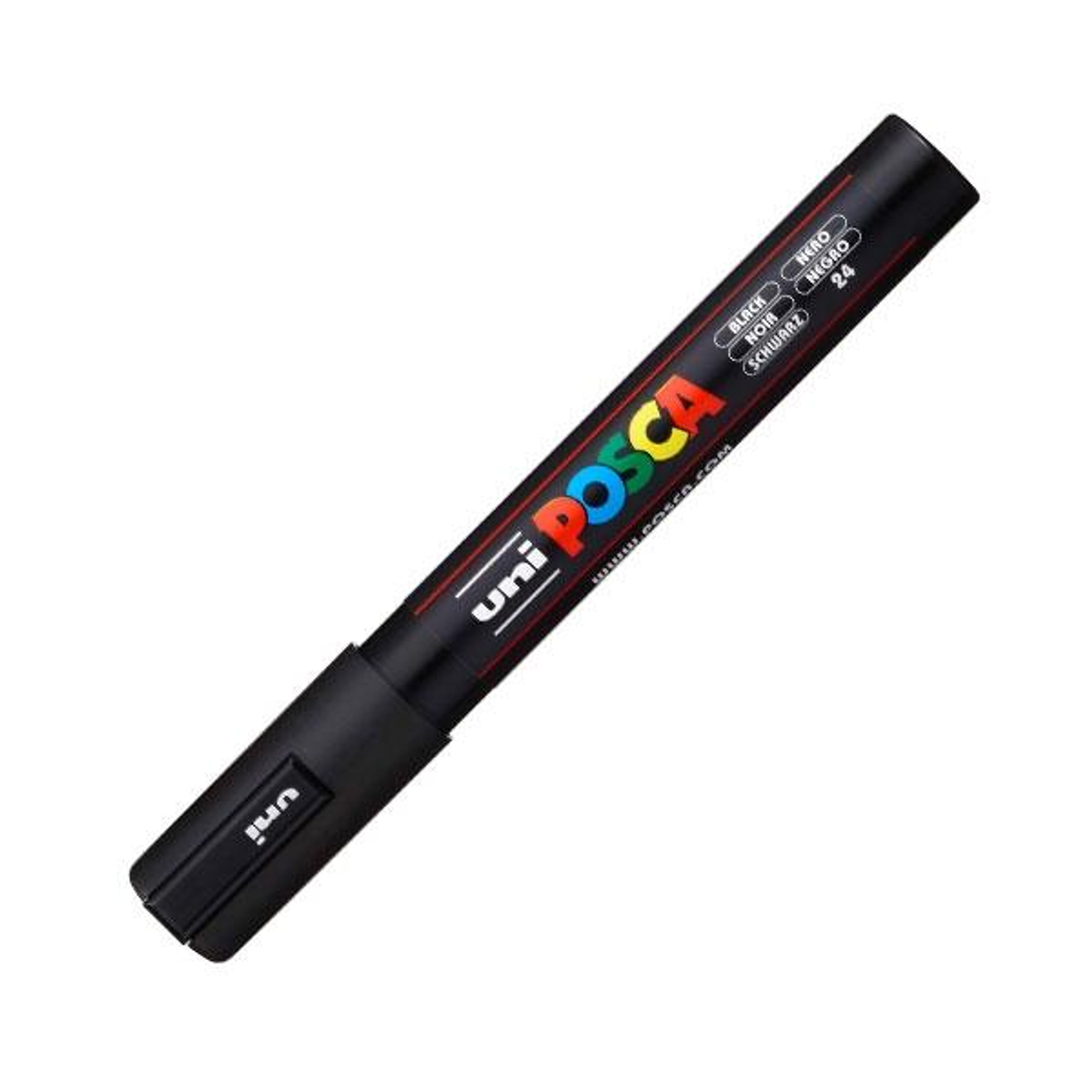 Rotulador Uni-ball Marcador Pintura Base Agua Uni Posca PC-5M Punta Conica Trazo Negro