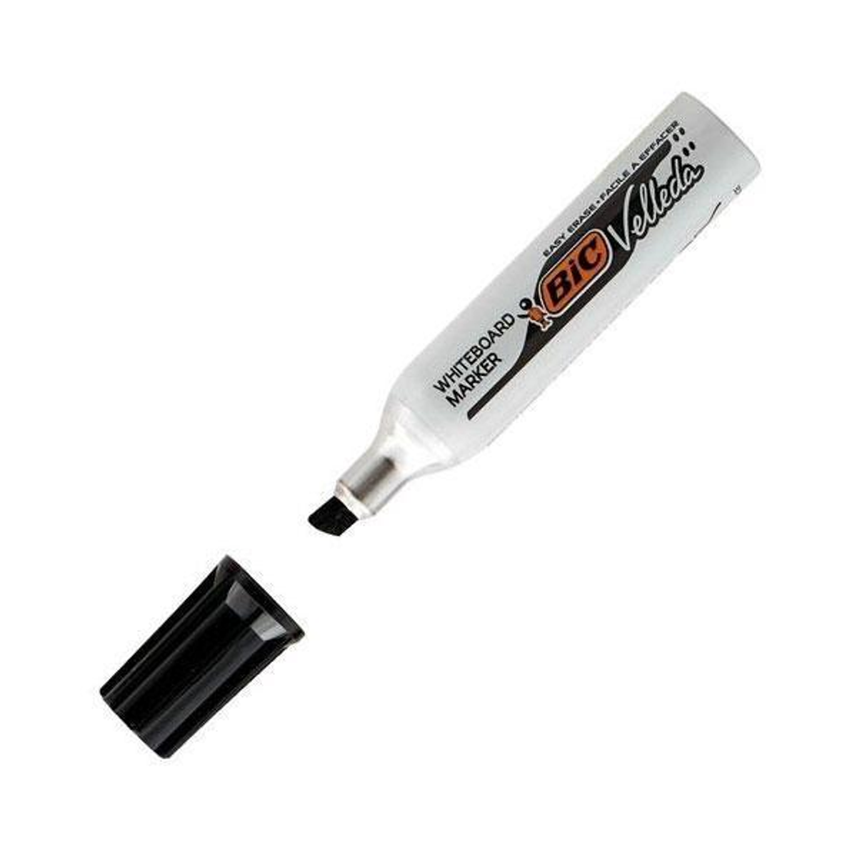 Rotulador Velleda Marcador Pizarra Bic 1751 Punta Biselada Trazo 5,5mm Negro