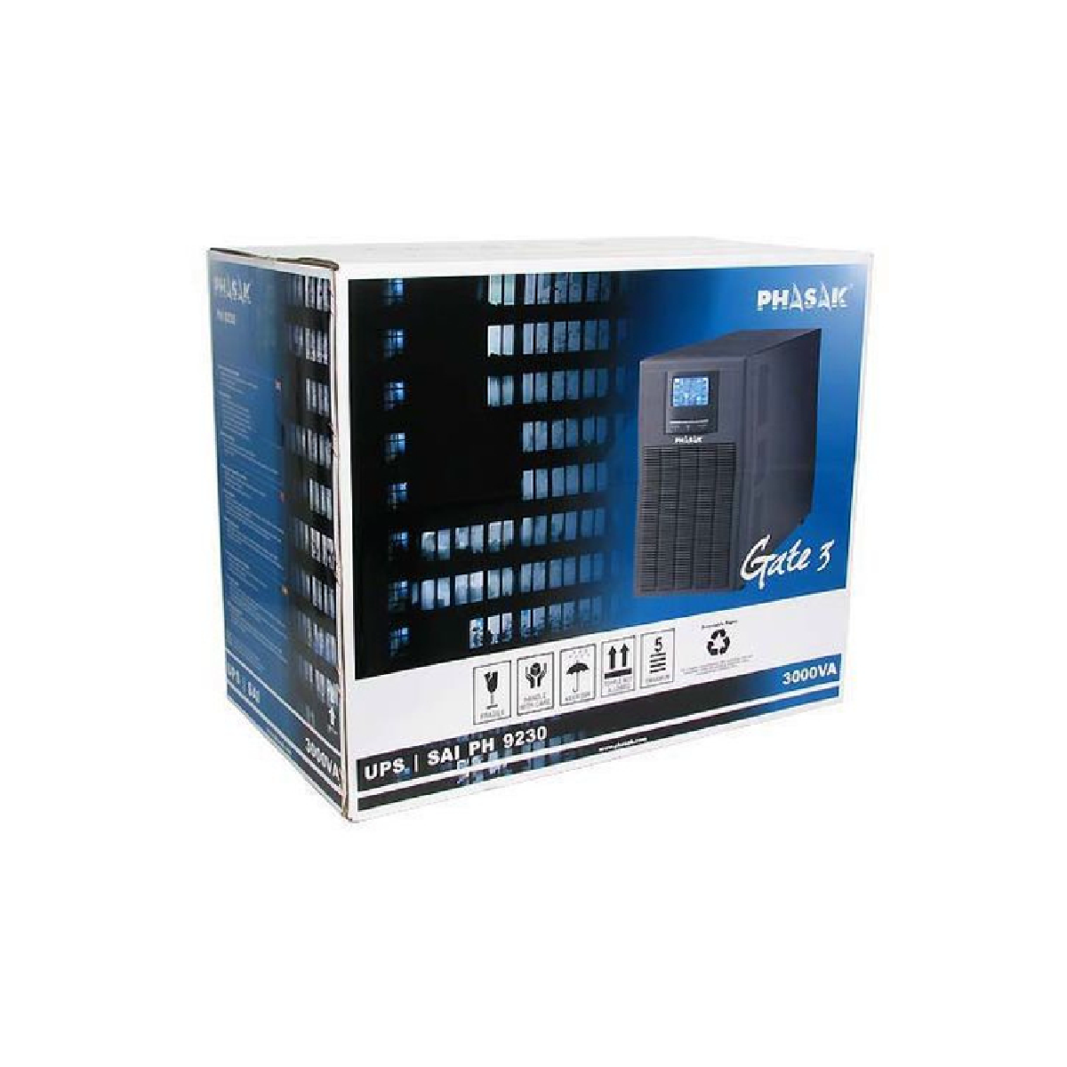 SAI PHASAK Smart Pro 3000VA 2400W online - vista 4