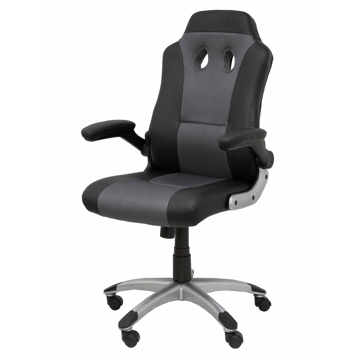 Silla gaming Piqueras y Crespo Talave Similpiel - Negro / Gris