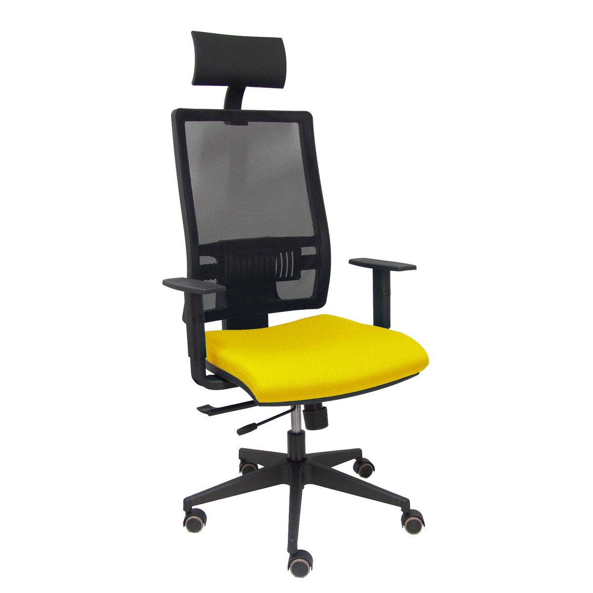 Silla de oficina Piqueras y Crespo Horna Bali + Malla - Ref. fabricante 10TKM840B100B10CRPC - Amarillo
