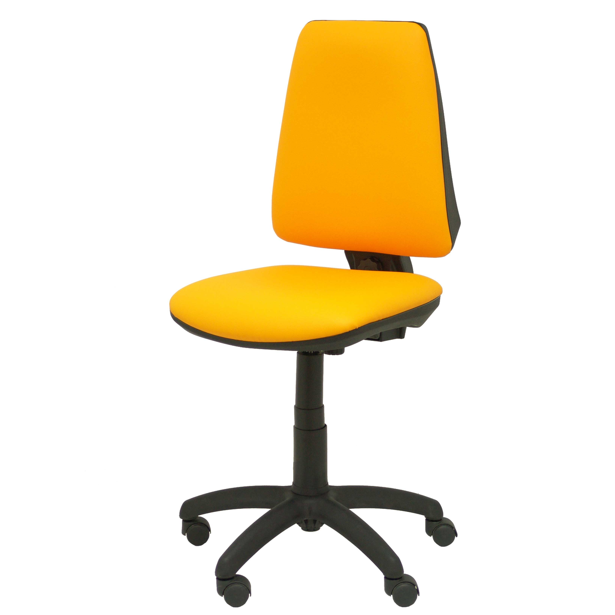 Silla de oficina Piqueras y Crespo 14Cp Similpiel - Contacto permanente - Naranja