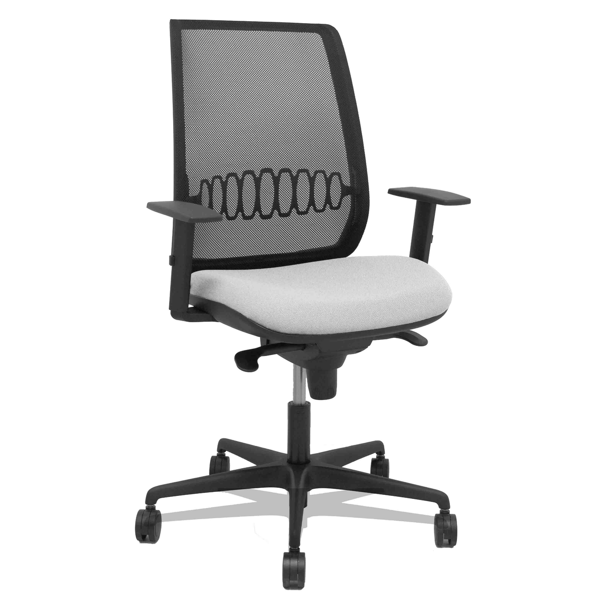 Silla de oficina Piqueras y Crespo Alares Malla + Bali - Sincro · Brazos regulables - Tonos - Gris Claro