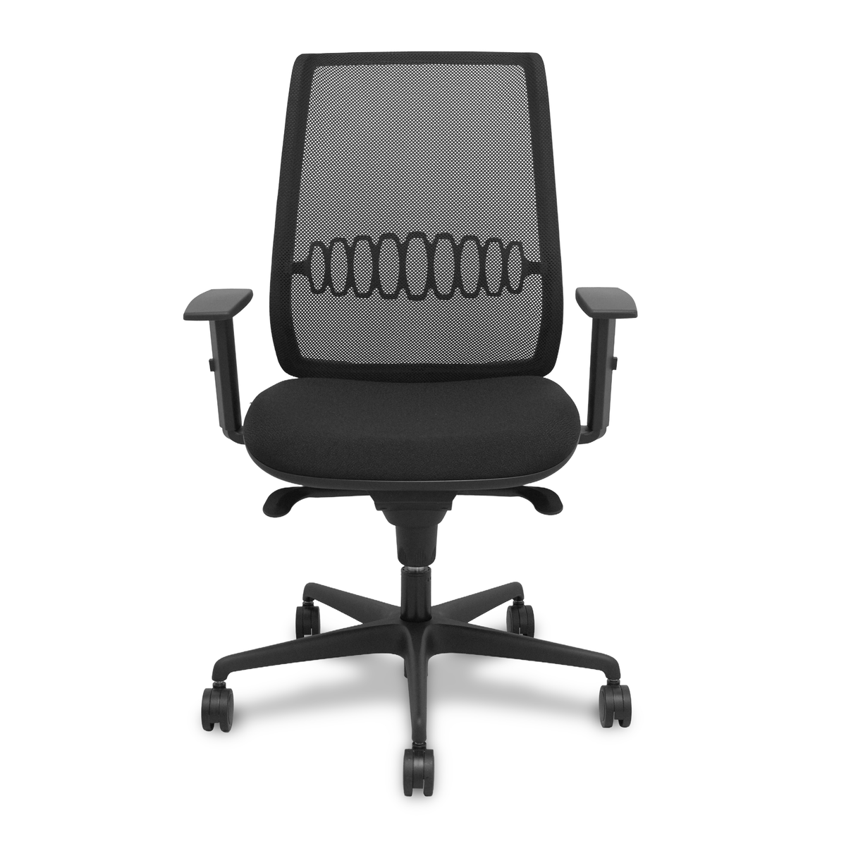 Silla de oficina Piqueras y Crespo Alares Malla + Bali - Sincro · Brazos regulables - Tonos - Negro