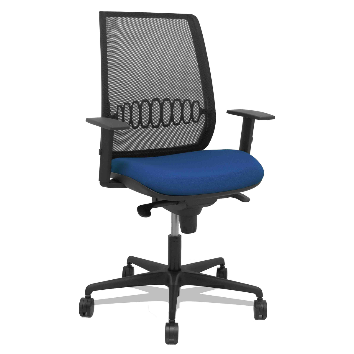 Silla de oficina Piqueras y Crespo Alares Malla + Bali - Sincro · Brazos regulables - Colores - Azul Marino