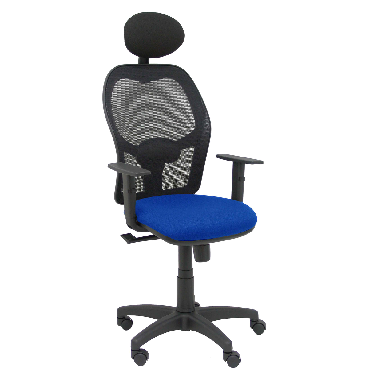 Silla de oficina Piqueras y Crespo Alocen Malla + Bali - Ref. fabricante 345SM840B100B10CRNC - Azul
