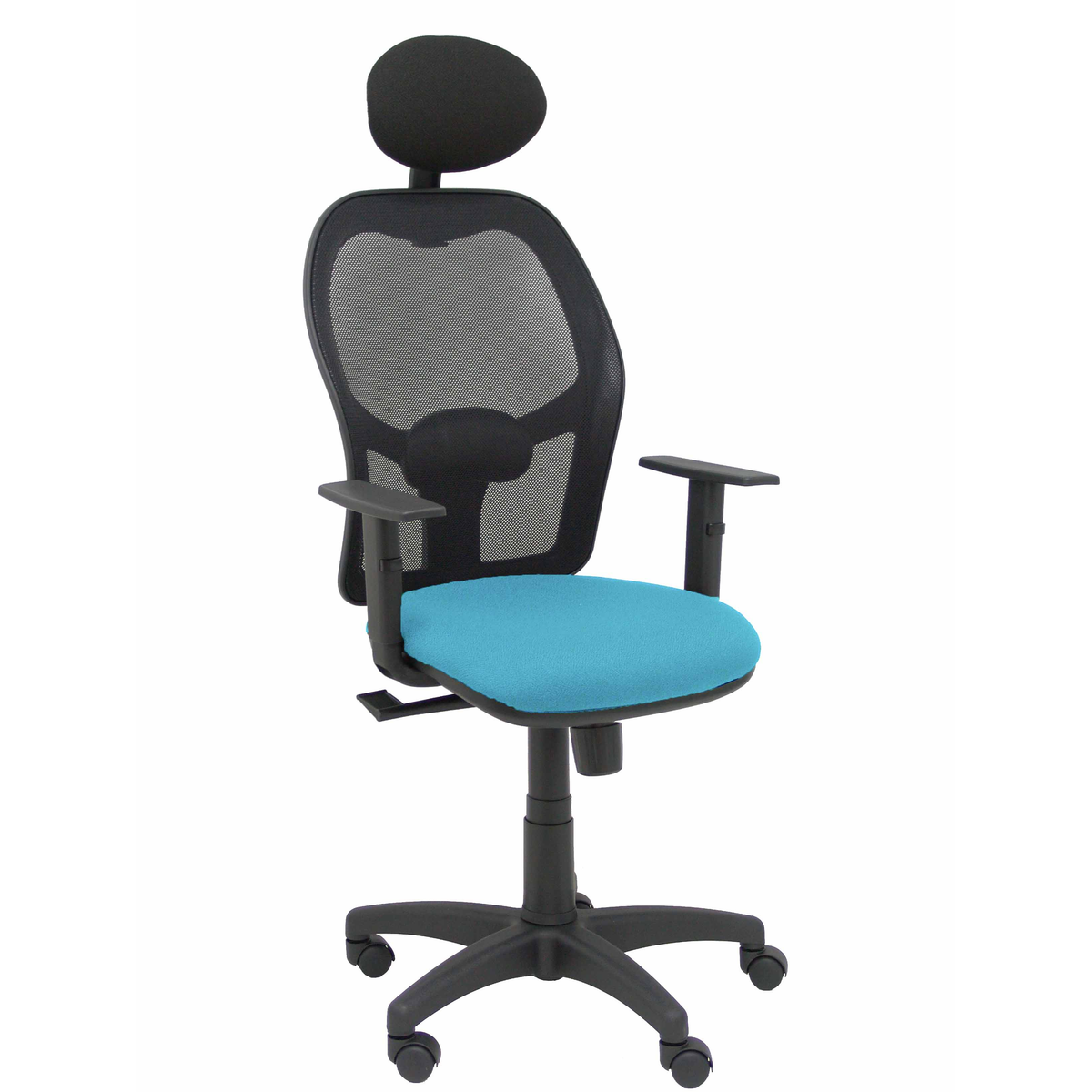 Silla de oficina Piqueras y Crespo Alocen Malla + Bali - Ref. fabricante 345SM840B100B10CRNC - Azul Cielo