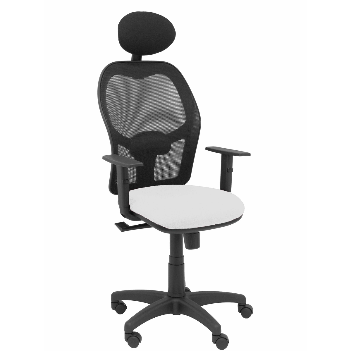Silla de oficina Piqueras y Crespo Alocen Malla + Bali - Ref. fabricante 345SM840B100B10CRNC - Blanco