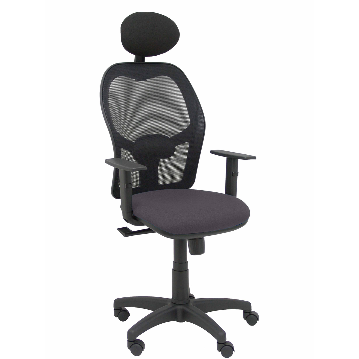 Silla de oficina Piqueras y Crespo Alocen Malla + Bali - Ref. fabricante 345SM840B100B10CRNC - Gris Oscuro