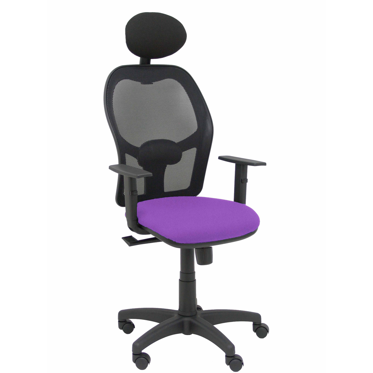 Silla de oficina Piqueras y Crespo Alocen Malla + Bali - Ref. fabricante 345SM840B100B10CRNC - Lila
