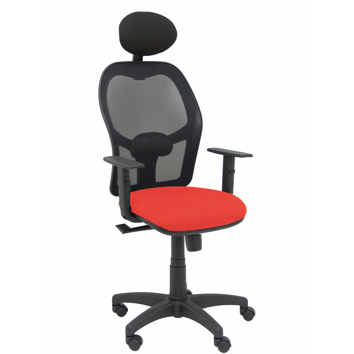 Silla de oficina Piqueras y Crespo Alocen Malla + Bali - Ref. fabricante 345SM840B100B10CRNC - Naranja Oscuro