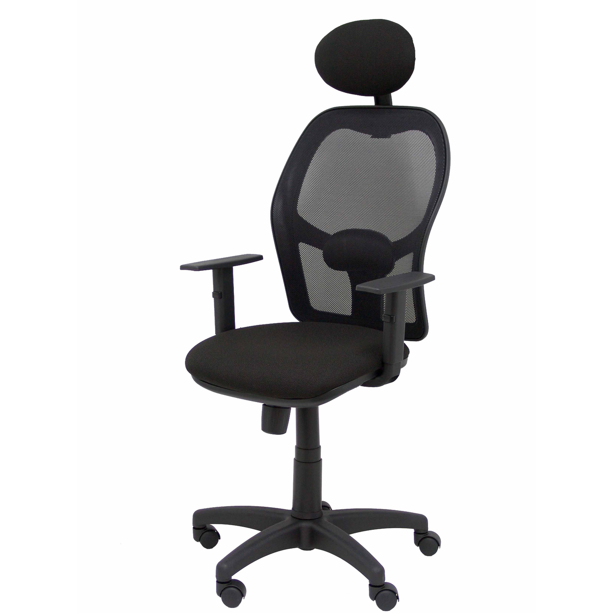 Silla de oficina Piqueras y Crespo Alocen Malla + Bali - Ref. fabricante 345SM840B100B10CRNC - Negro