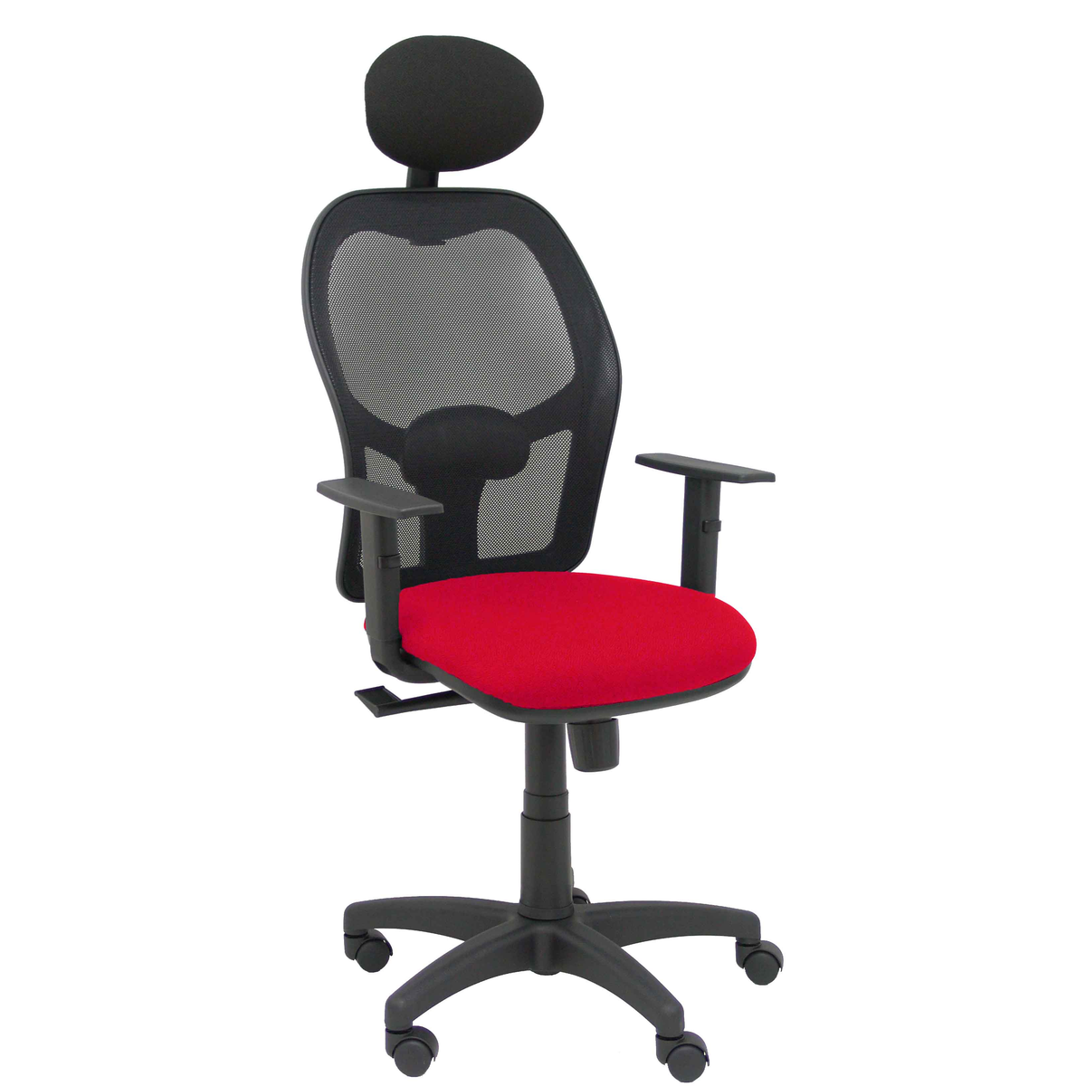 Silla de oficina Piqueras y Crespo Alocen Malla + Bali - Ref. fabricante 345SM840B100B10CRNC - Rojo