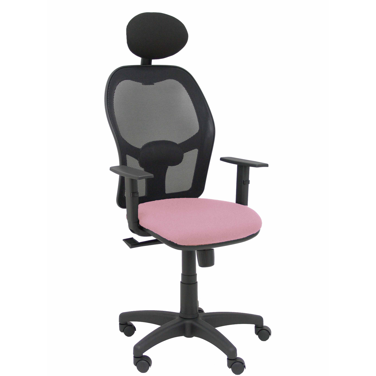 Silla de oficina Piqueras y Crespo Alocen Malla + Bali - Ref. fabricante 345SM840B100B10CRNC - Rosa