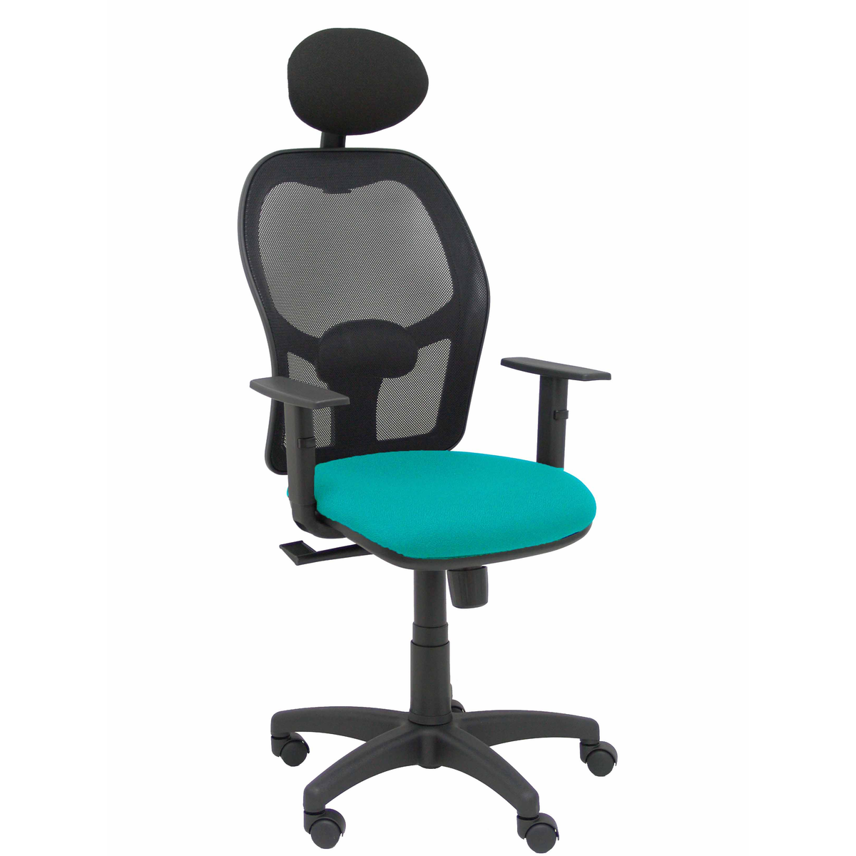 Silla de oficina Piqueras y Crespo Alocen Malla + Bali - Ref. fabricante 345SM840B100B10CRNC - Turquesa