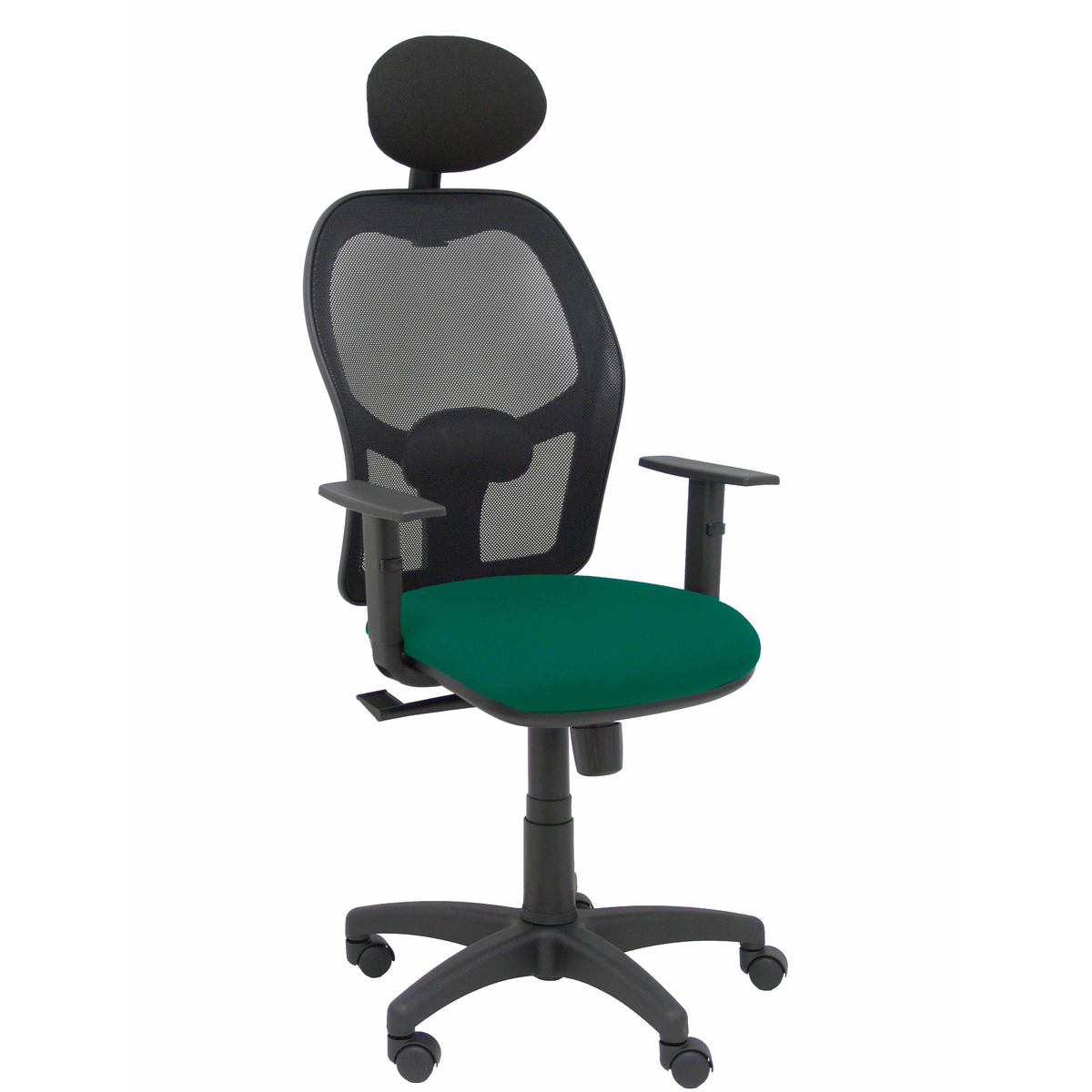 Silla de oficina Piqueras y Crespo Alocen Malla + Bali - Ref. fabricante 345SM840B100B10CRNC - Verde Botella