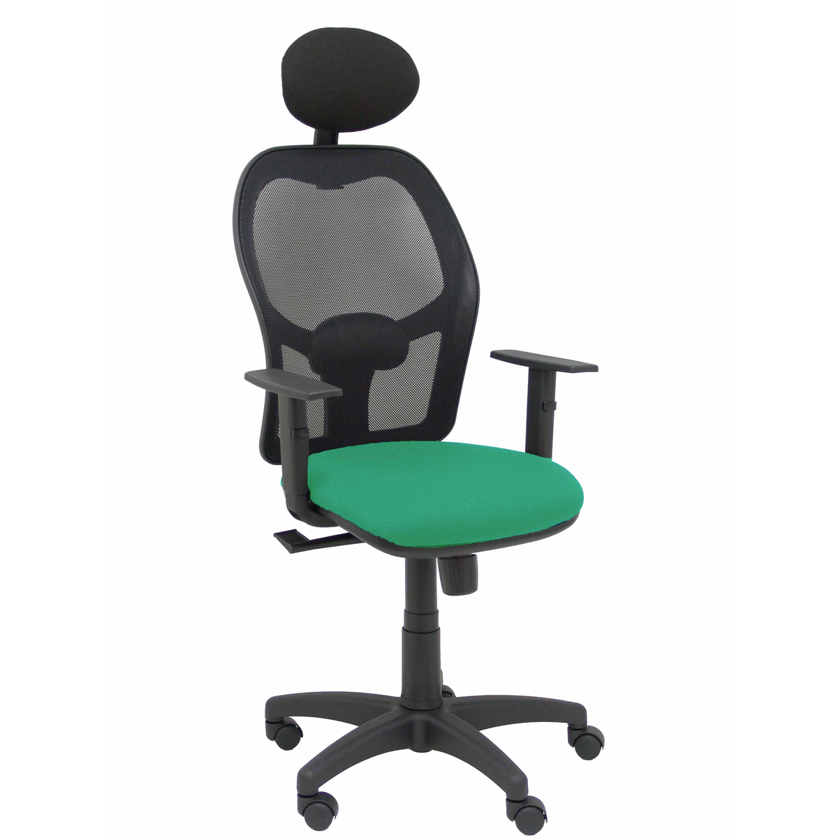 Silla de oficina Piqueras y Crespo Alocen Malla + Bali - Ref. fabricante 345SM840B100B10CRNC - Verde Esmeralda