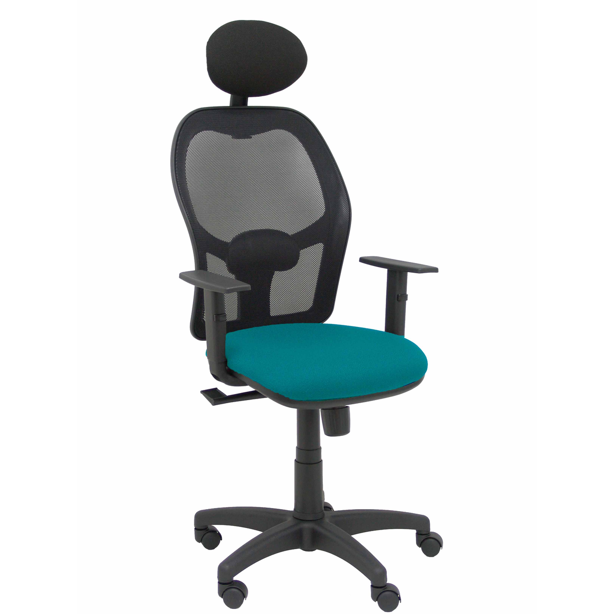 Silla de oficina Piqueras y Crespo Alocen Malla + Bali - Ref. fabricante 345SM840B100B10CRNC - Verde Petroleo