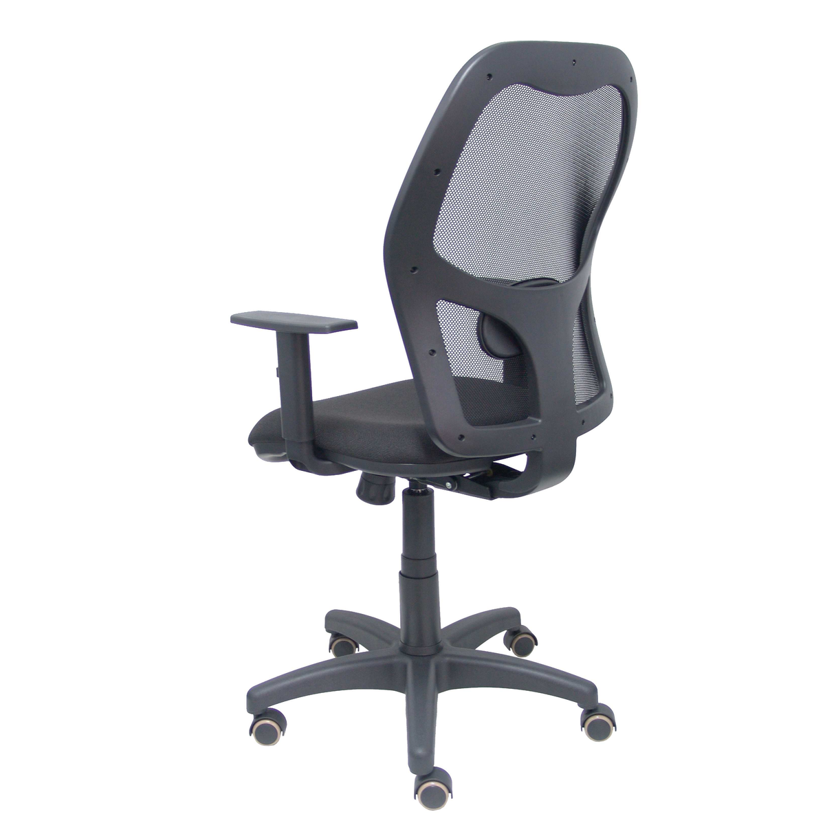 Silla de oficina Piqueras y Crespo Alocen Malla + Bali - Brazos regulables · Ruedas parquet - Negro