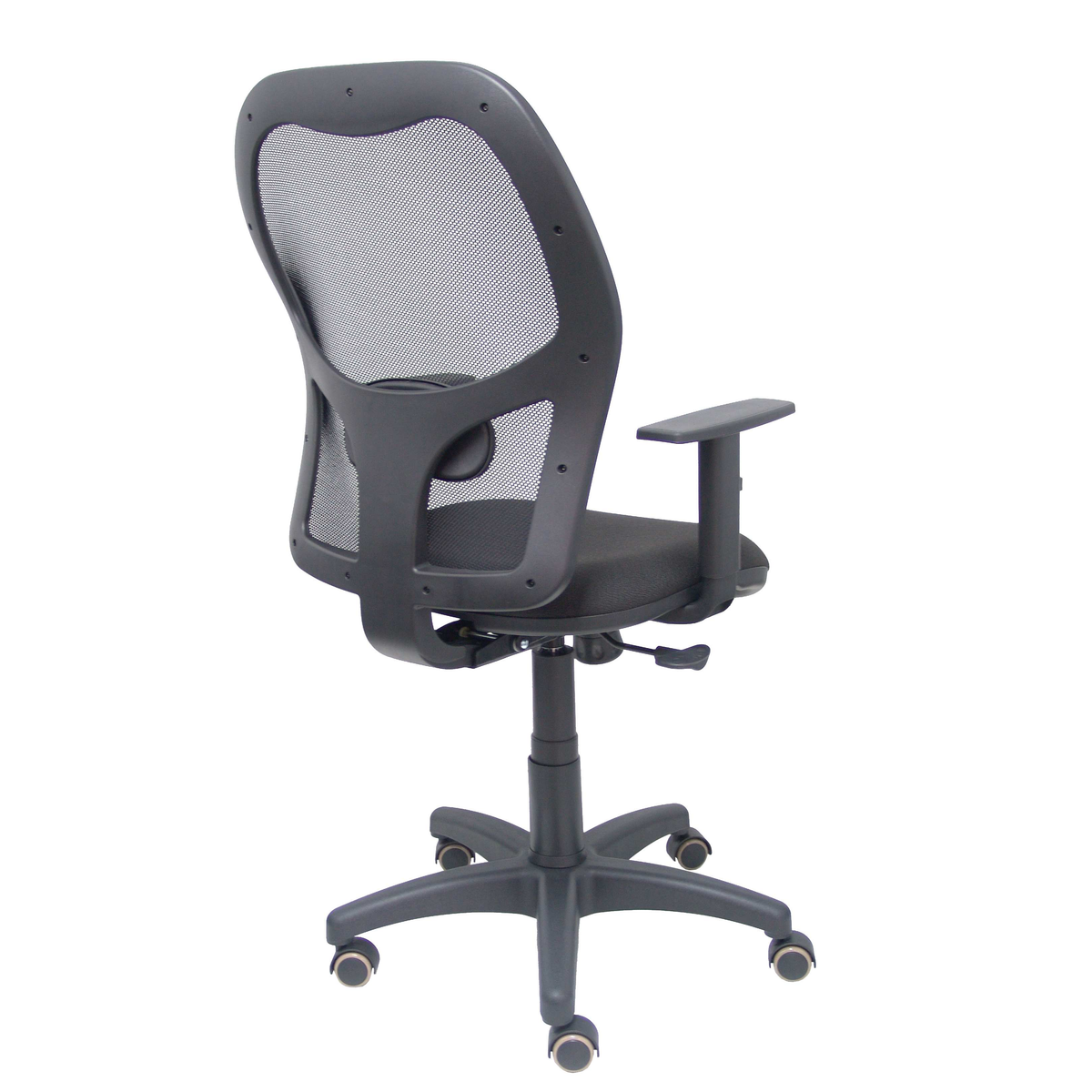 Silla de oficina Piqueras y Crespo Alocen Malla + Bali - Brazos regulables · Ruedas parquet - Negro