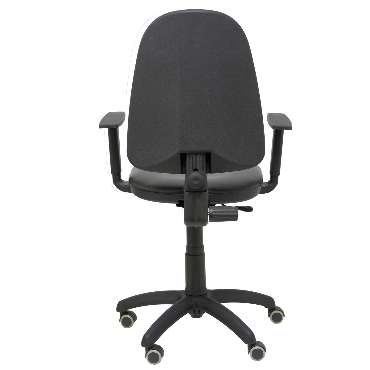 Silla de oficina Piqueras y Crespo Ayna Similpiel - Brazos regulables · Brazos fijos · Ruedas - Negro