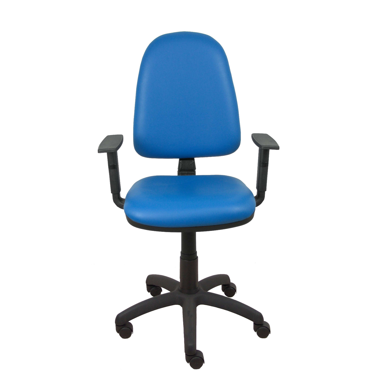 Silla de oficina Piqueras y Crespo Ayna Similpiel - Brazos - Ref. fabricante 04CPSP100B10 - Azul