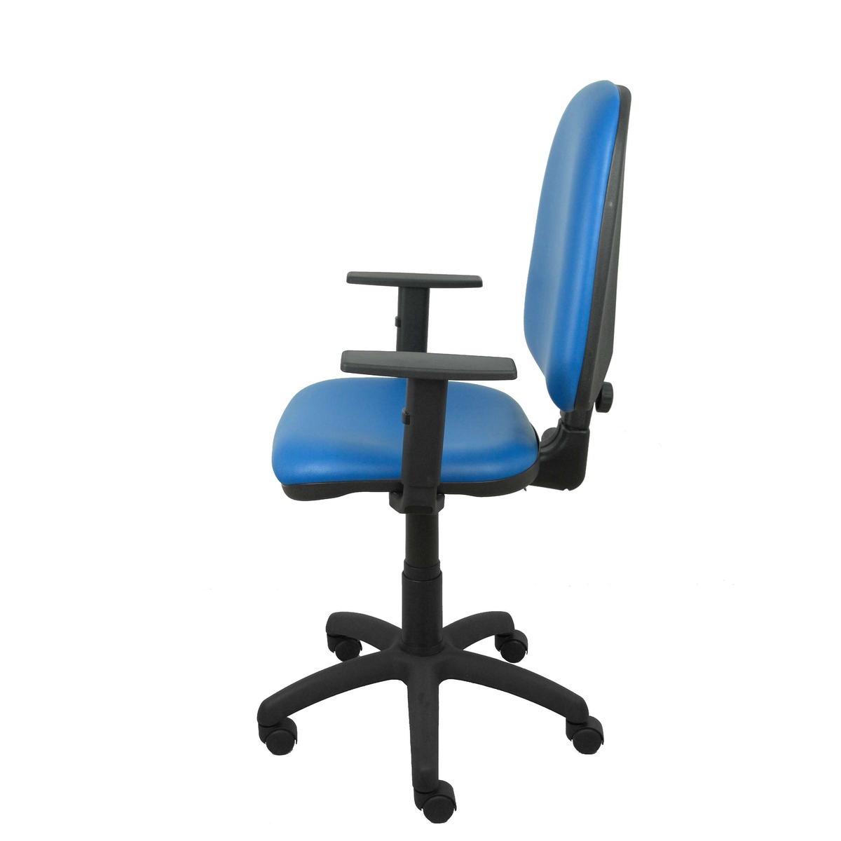 Silla de oficina Piqueras y Crespo Ayna Similpiel - Brazos - Ref. fabricante 04CPSP100B10 - Azul