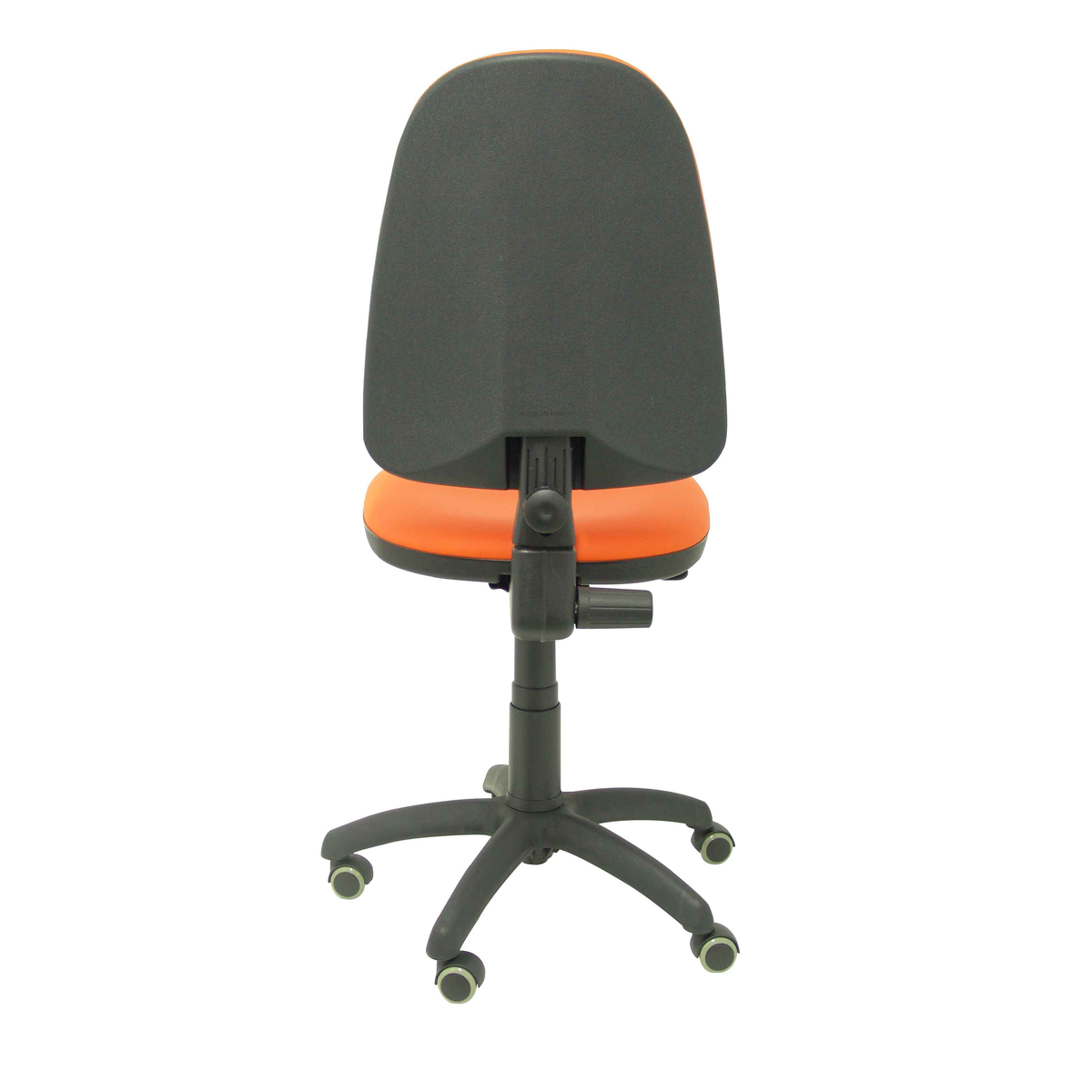 Silla de oficina Piqueras y Crespo Ayna Similpiel - Ruedas parquet - Ref. fabricante 04CPSP24RP - Naranja