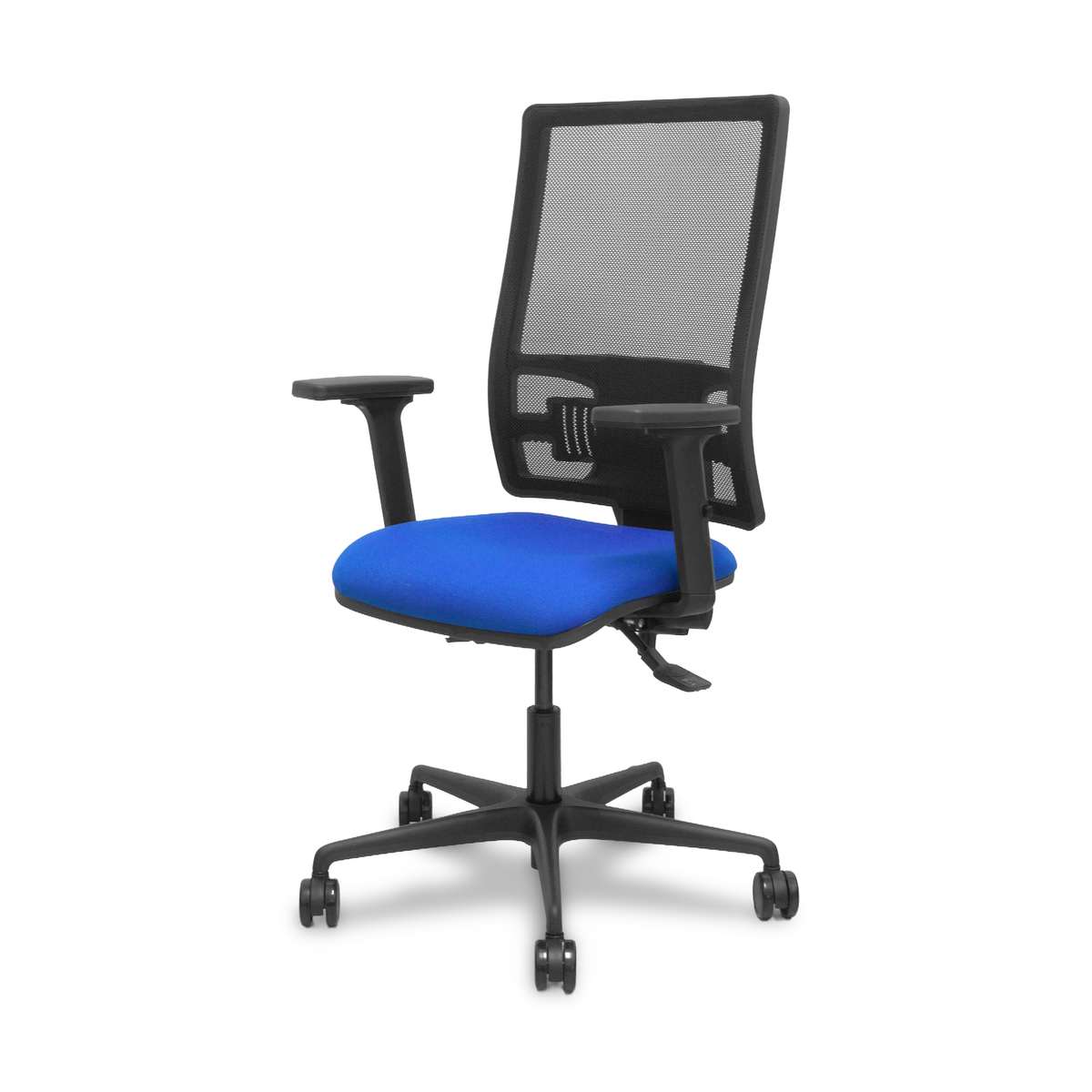 Silla de oficina Piqueras y Crespo Bormate Malla + Bali - Ref. fabricante 405ASM840B100B2B68R65L - Azul