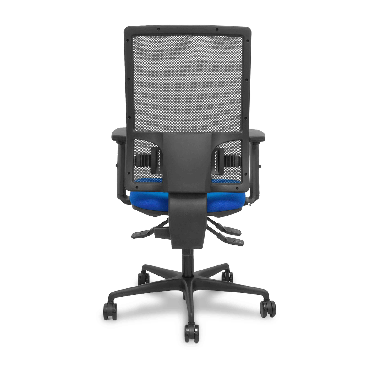 Silla de oficina Piqueras y Crespo Bormate Malla + Bali - Ref. fabricante 405ASM840B100B2B68R65L - Azul