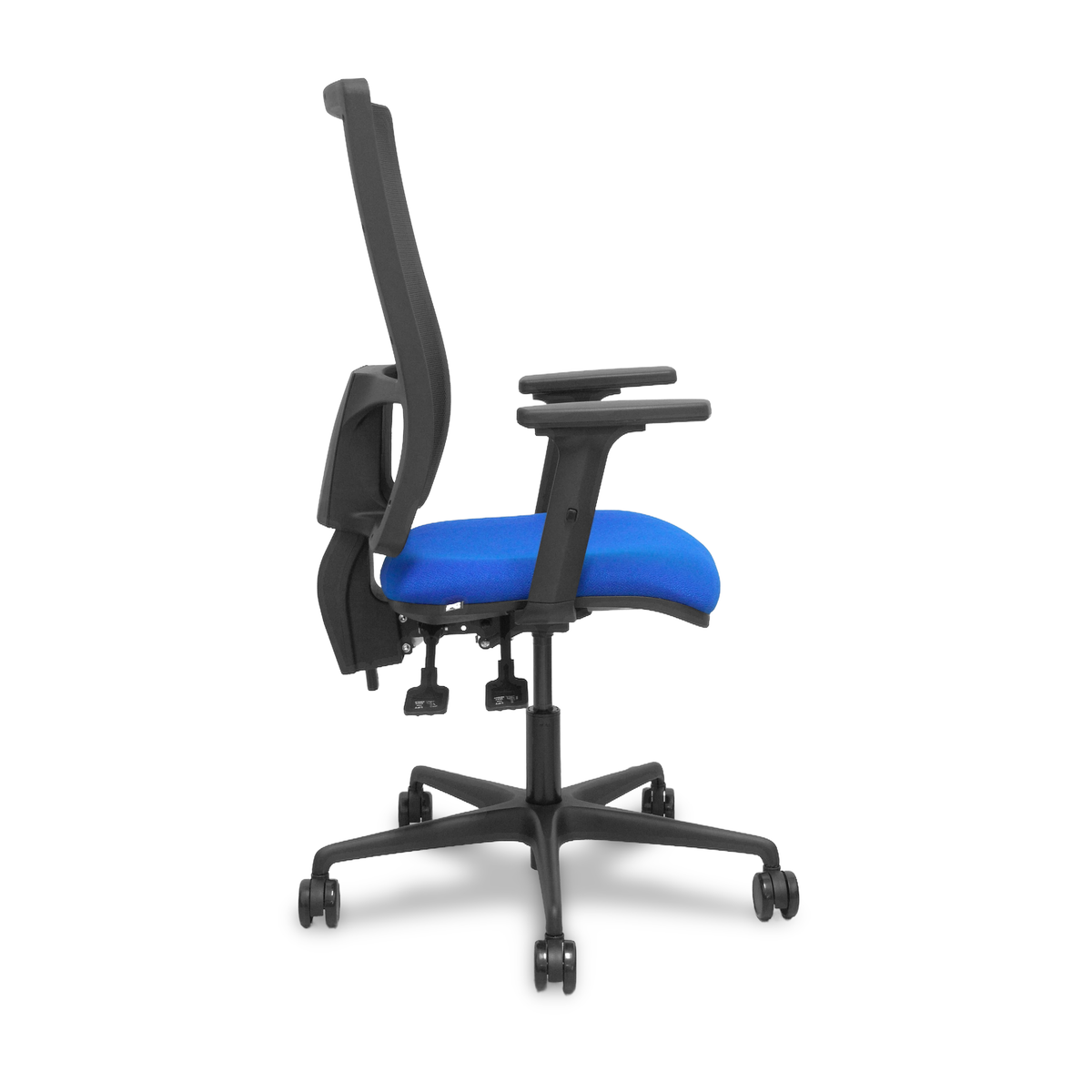 Silla de oficina Piqueras y Crespo Bormate Malla + Bali - Ref. fabricante 405ASM840B100B2B68R65L - Azul