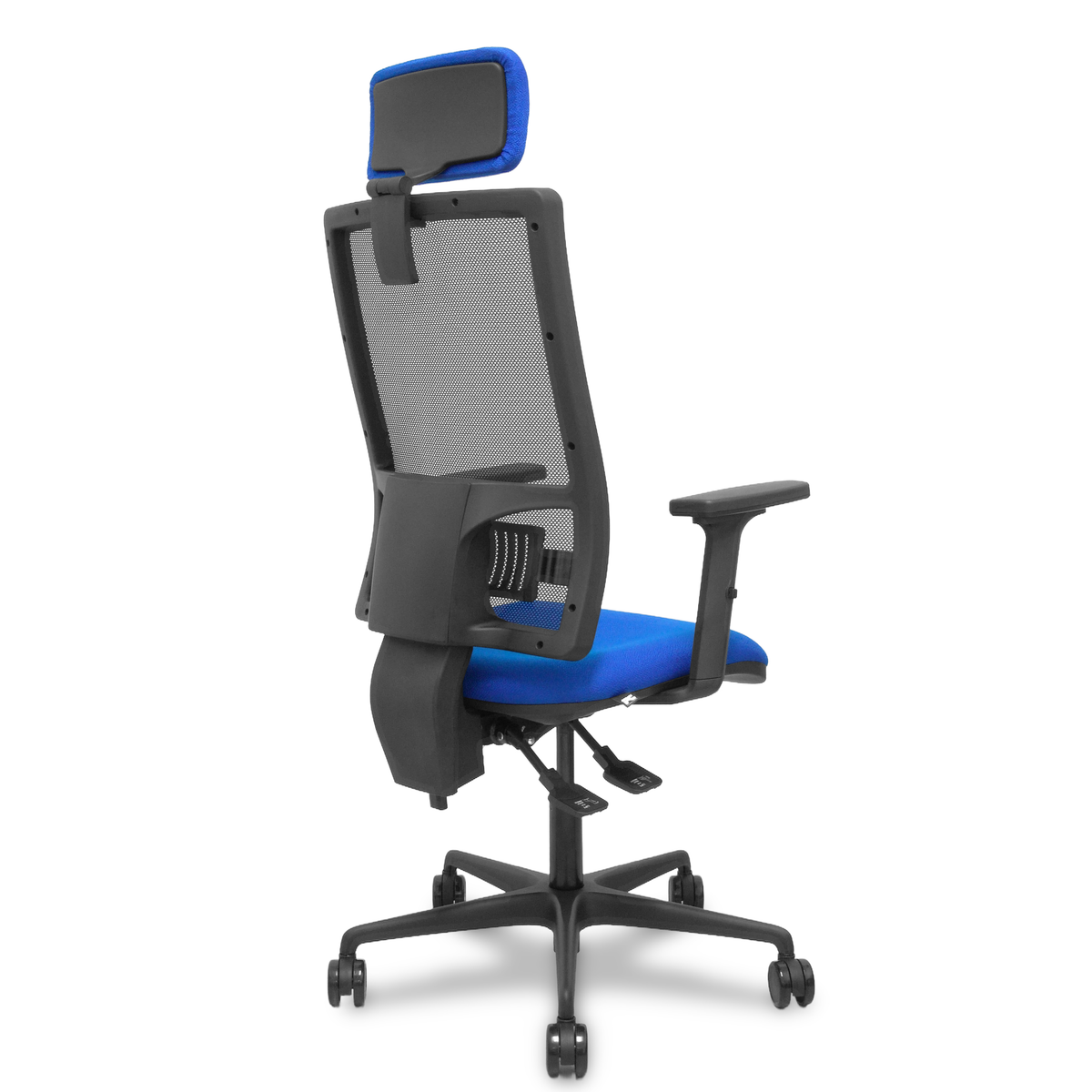 Silla de oficina Piqueras y Crespo Bormate Malla + - Ref. fabricante 405ASM840B100B2B68R65CRL - Azul