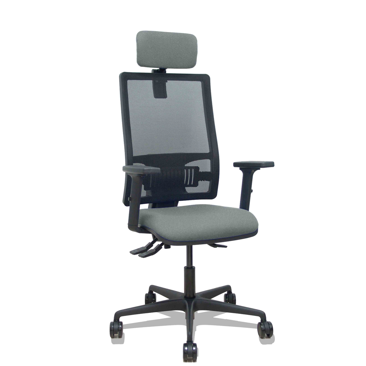 Silla de oficina Piqueras y Crespo Bormate Malla + - Ref. fabricante 405ASM840B100B2B68R65CRL - Gris