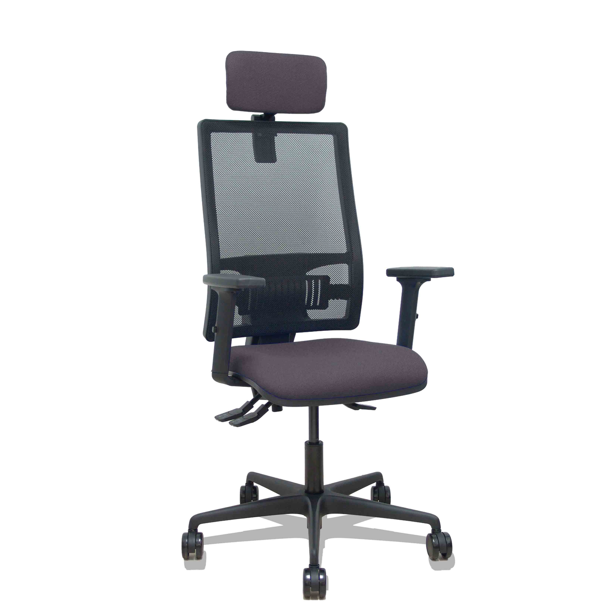 Silla de oficina Piqueras y Crespo Bormate Malla + - Ref. fabricante 405ASM840B100B2B68R65CRL - Gris Oscuro