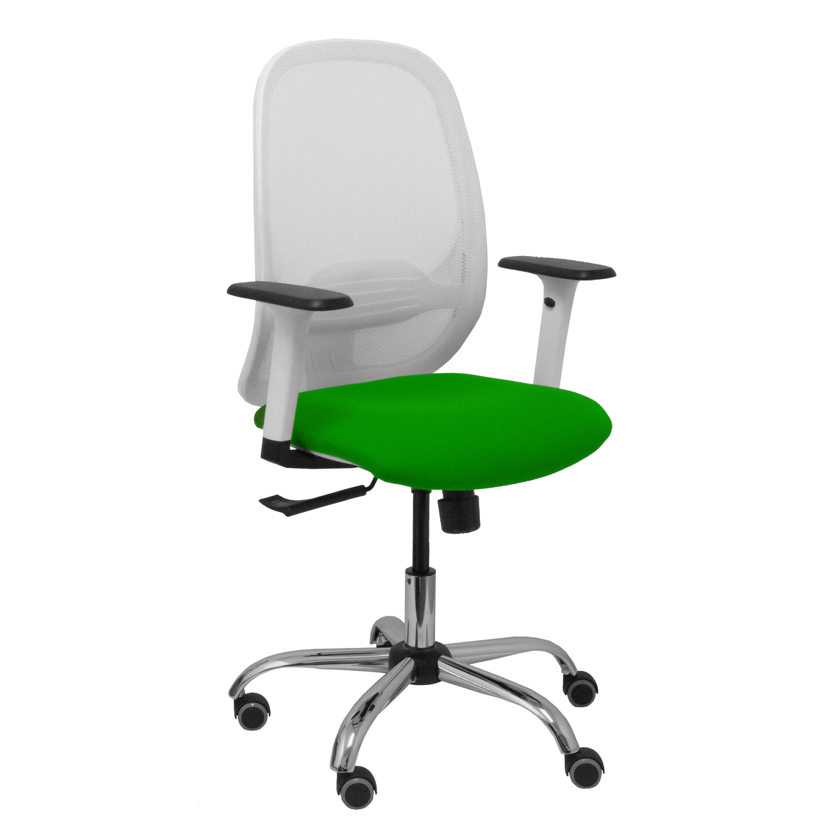 Silla de oficina Piqueras y Crespo Cilanco Blanca Malla + - Ref. fabricante 354SBM10B100B354CRRP - Verde