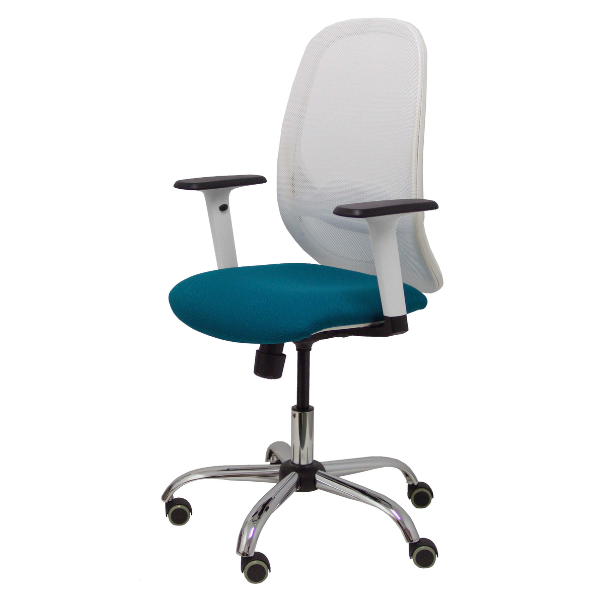Silla de oficina Piqueras y Crespo Cilanco Blanca Malla + - Ref. fabricante 354SBM10B100B354CRRP - Verde Petroleo