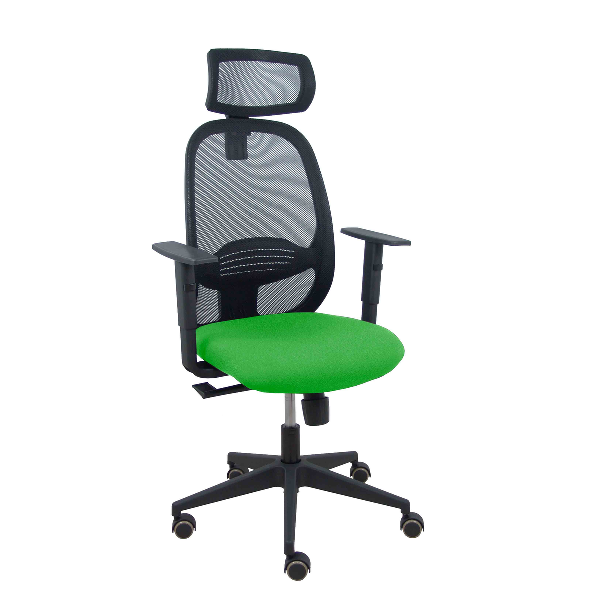 Silla de oficina Piqueras y Crespo Cilanco Negra Malla + - Ref. fabricante 354SNM840B100B10CRPCR - Verde
