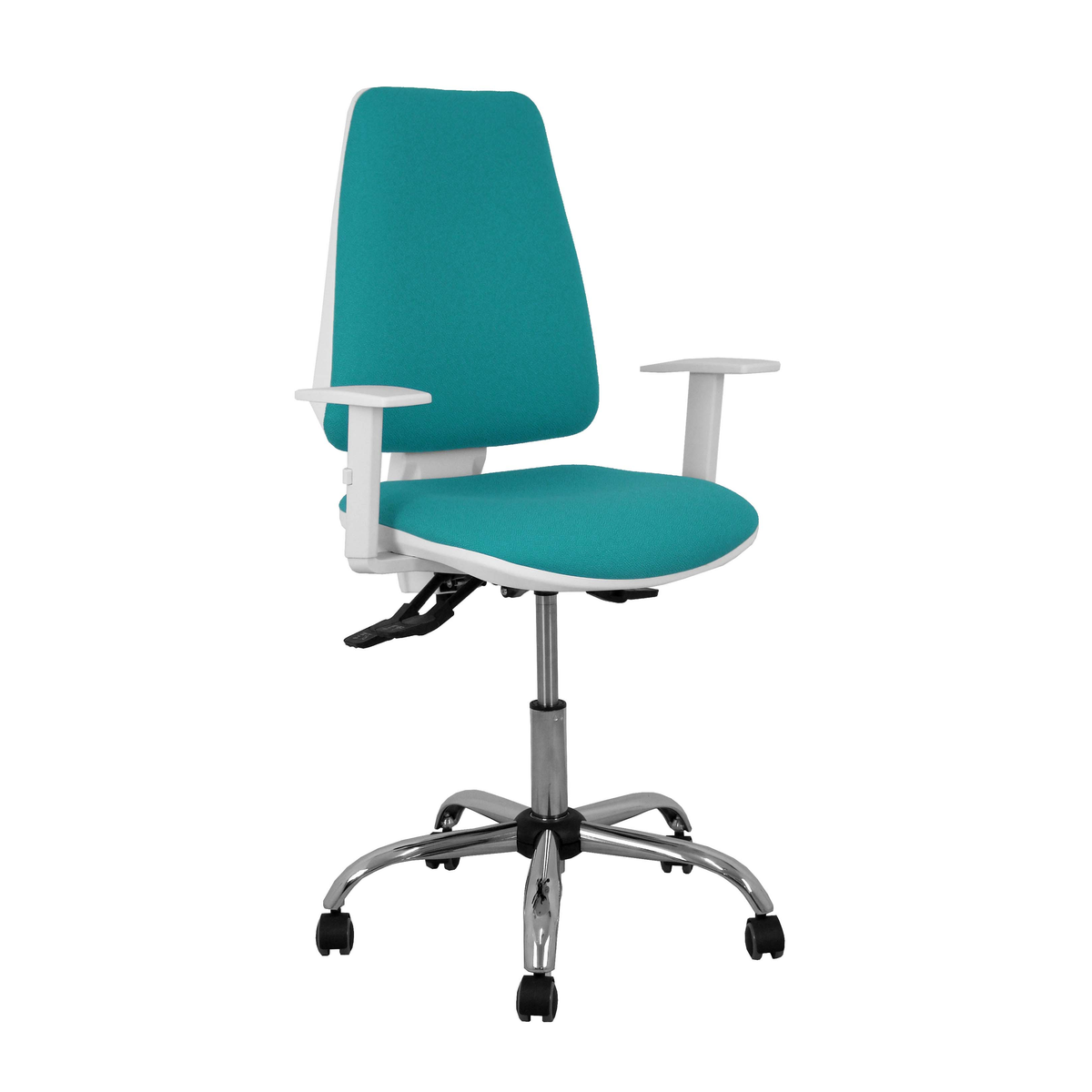 Silla de oficina Piqueras y Crespo Elche Blanca Bali - Ref. fabricante 1014ASB100B5CRRP - Turquesa