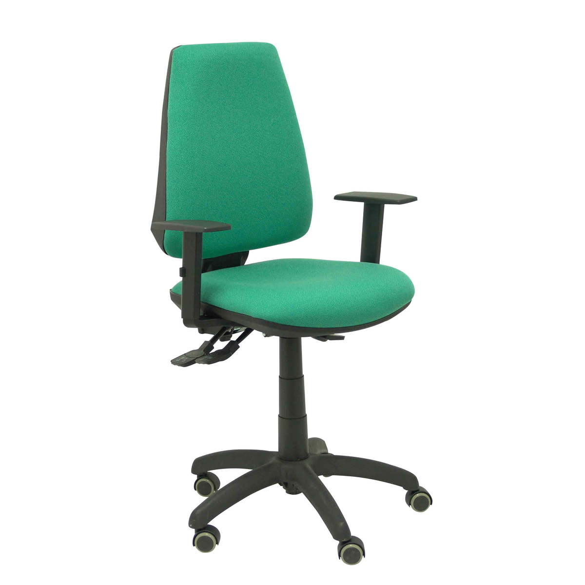 Silla de oficina Piqueras y Crespo Elche S Bali - Brazos - Ref. fabricante 14ASB600B10RP - Verde Esmeralda