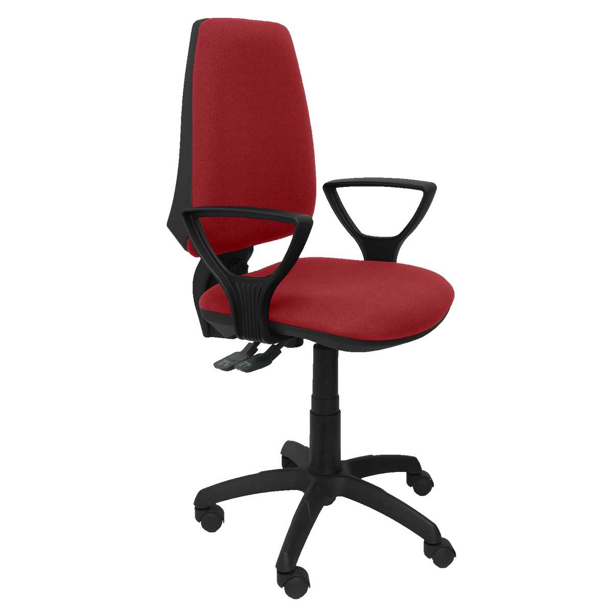 Silla de oficina Piqueras y Crespo Elche S Bali - Brazos fijos - Ref. fabricante 14ASB13B8RN - Granate