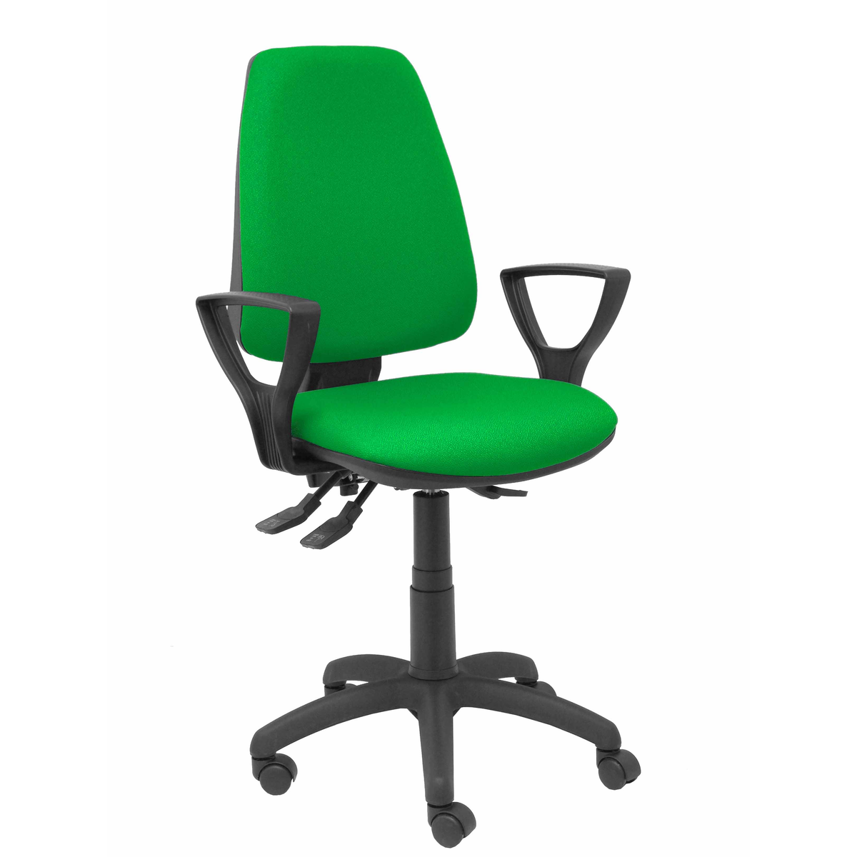 Silla de oficina Piqueras y Crespo Elche S Bali - Brazos fijos - Ref. fabricante 14ASB13B8RN - Verde