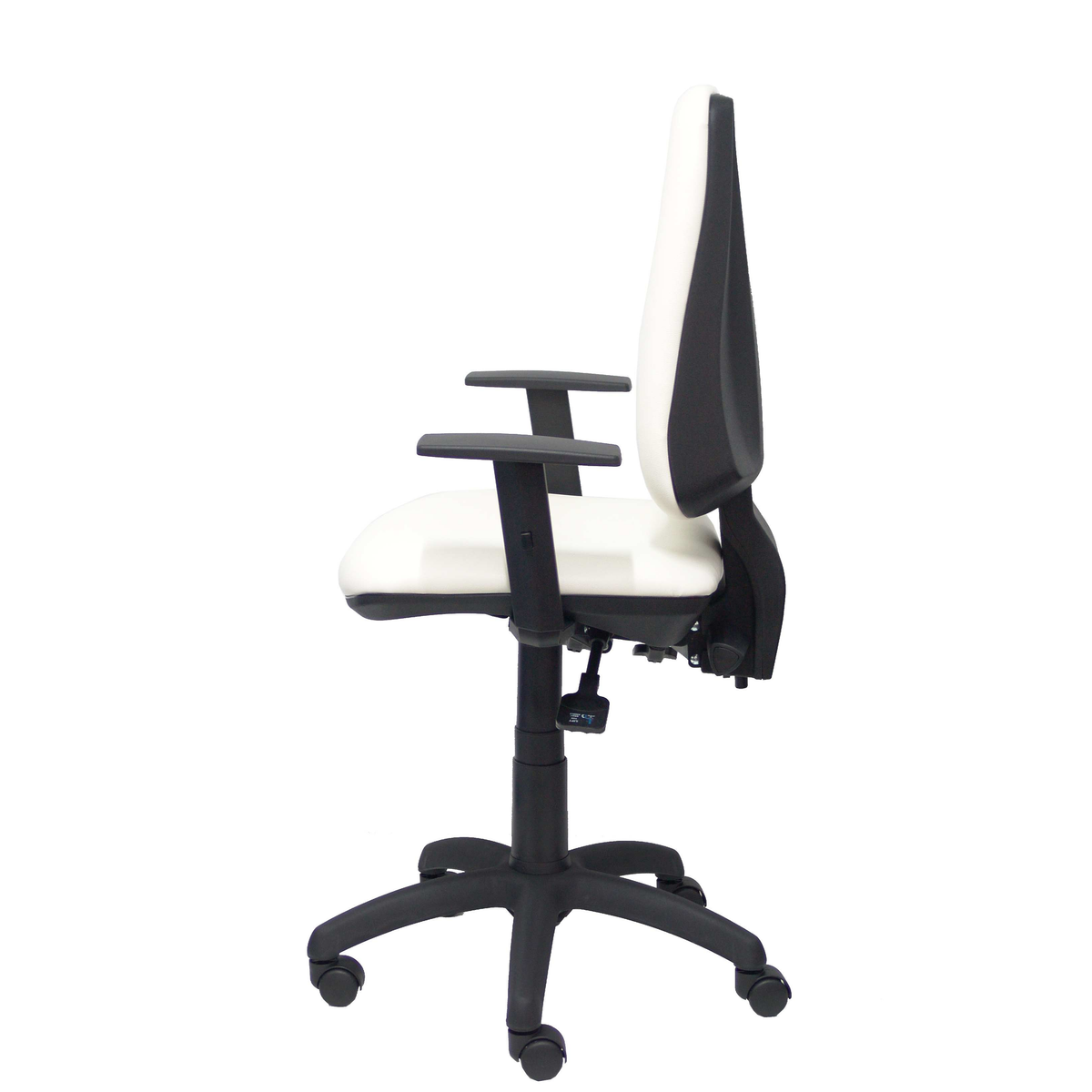 Silla de oficina Piqueras y Crespo Elche S Similpiel - Brazos regulables - Blanco