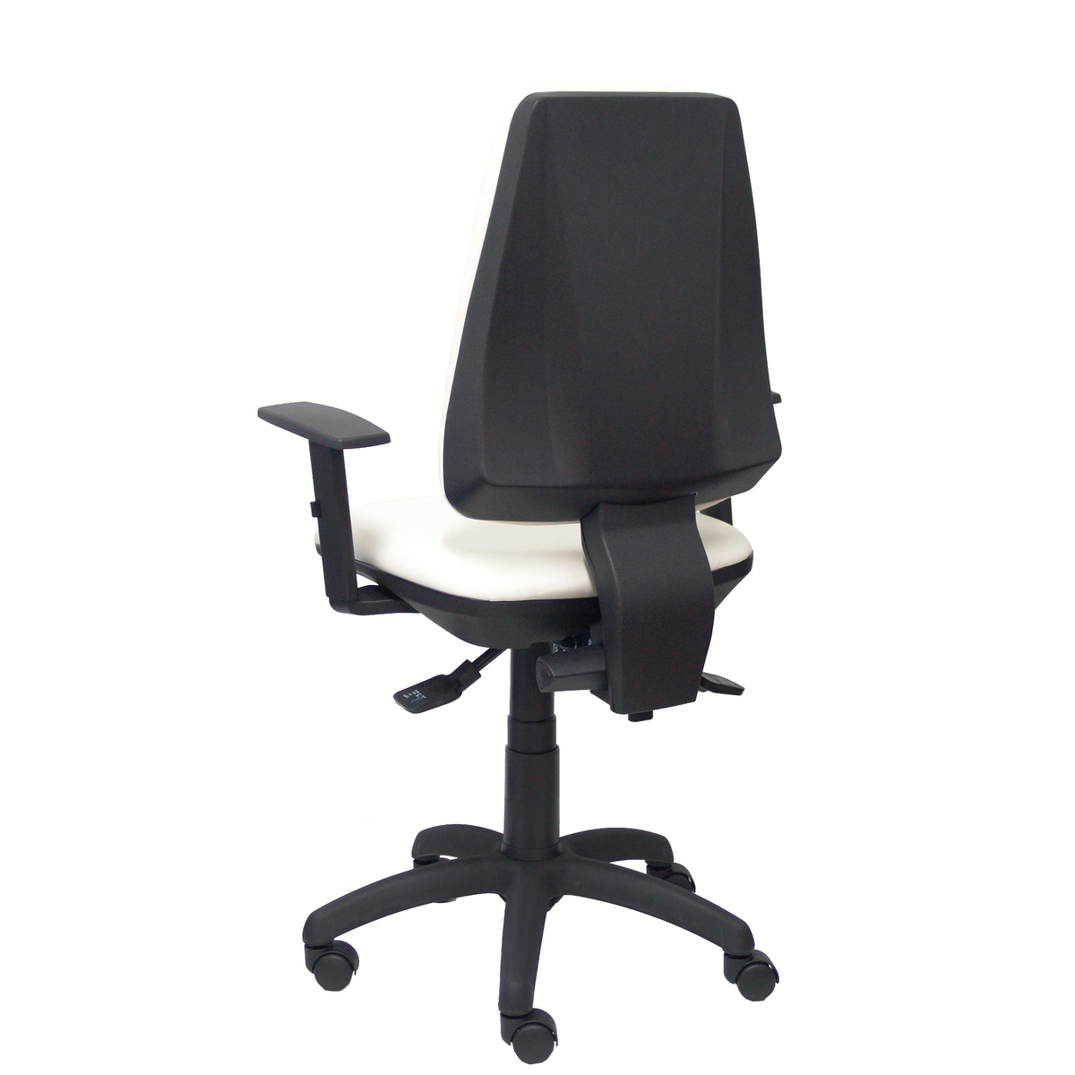 Silla de oficina Piqueras y Crespo Elche S Similpiel - Brazos regulables - Blanco