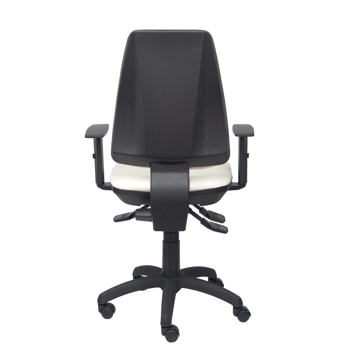 Silla de oficina Piqueras y Crespo Elche S Similpiel - Brazos regulables - Blanco