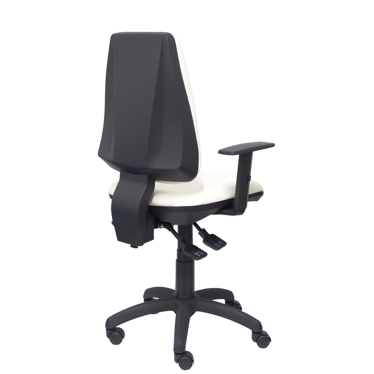 Silla de oficina Piqueras y Crespo Elche S Similpiel - Brazos regulables - Blanco
